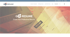 Desktop Screenshot of go-resume.com