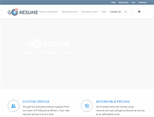 Tablet Screenshot of go-resume.com